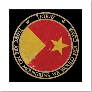 Vintage Tigray Region Africa African Flag Posters and Art